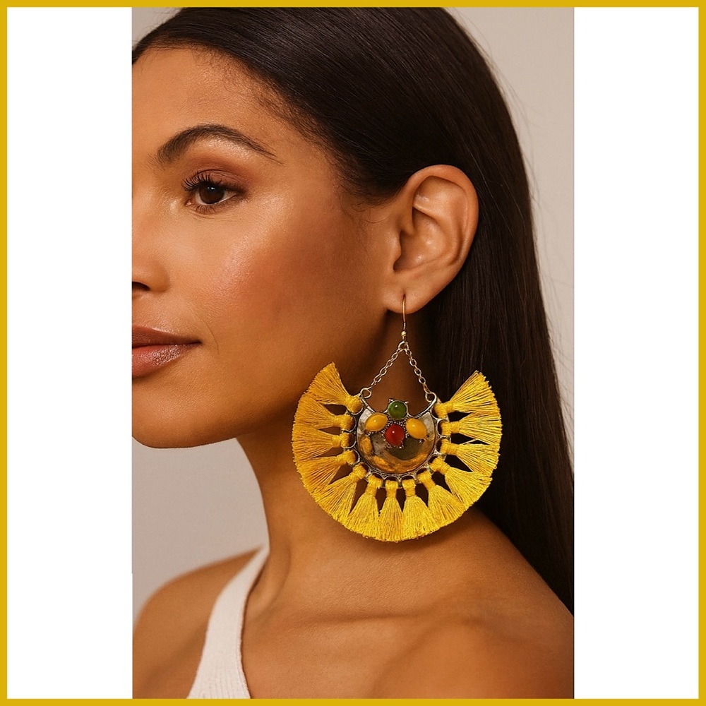 Max Edition Mustard Yellow Earrings